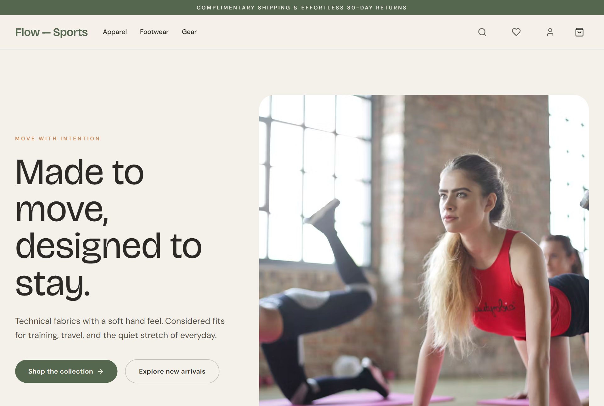 Flow storefront preview