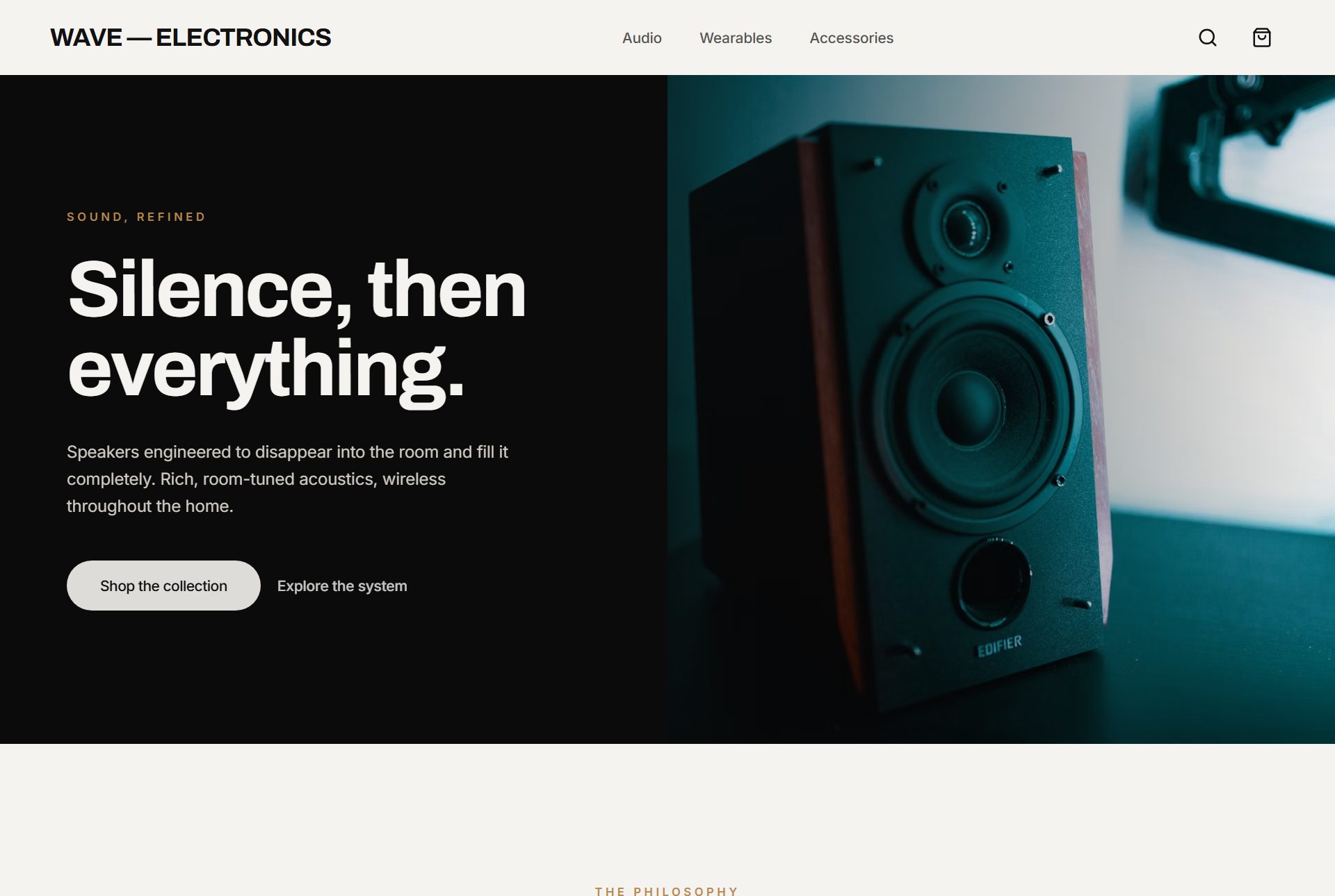 Wave storefront preview