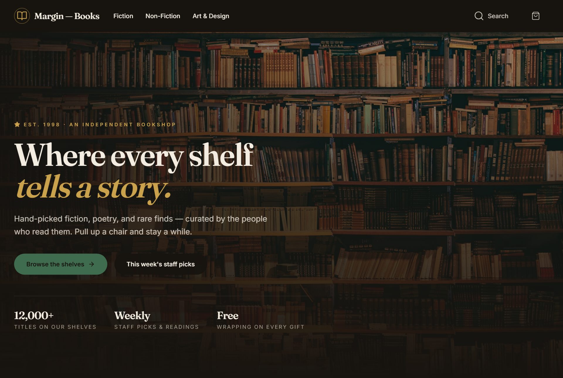 Margin storefront preview