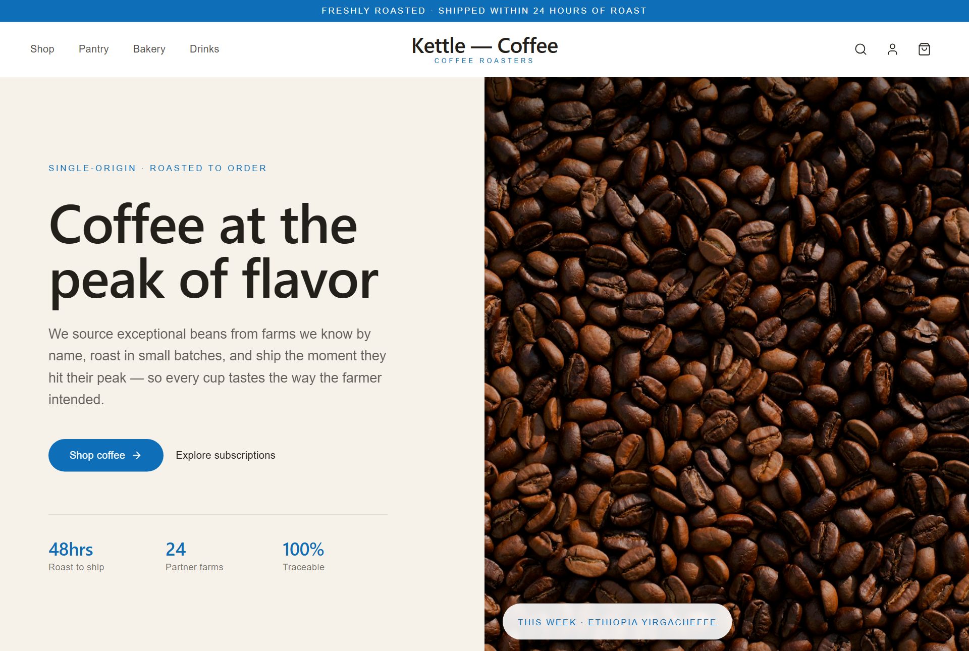 Kettle storefront preview