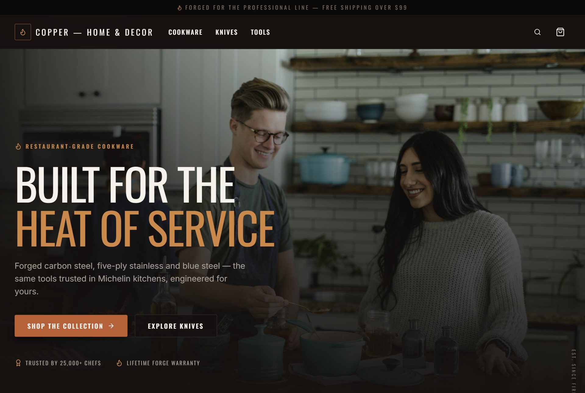 Copper storefront preview