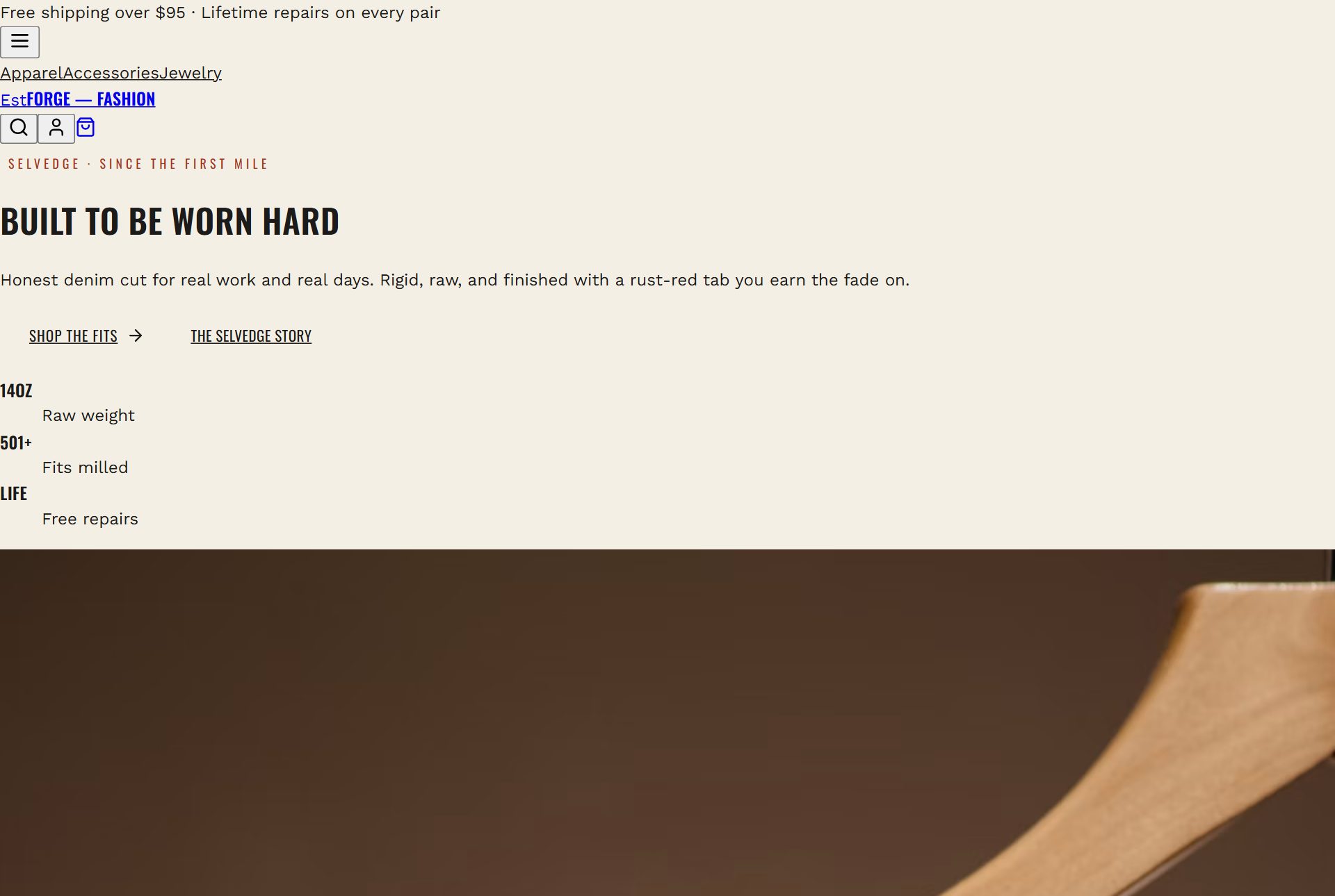 Forge storefront preview