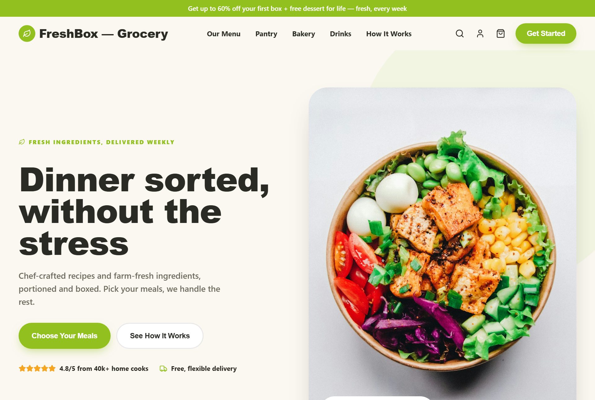 FreshBox storefront preview