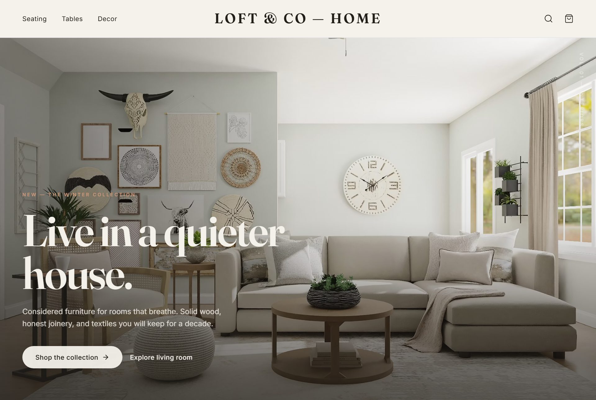 Loft & Co storefront preview