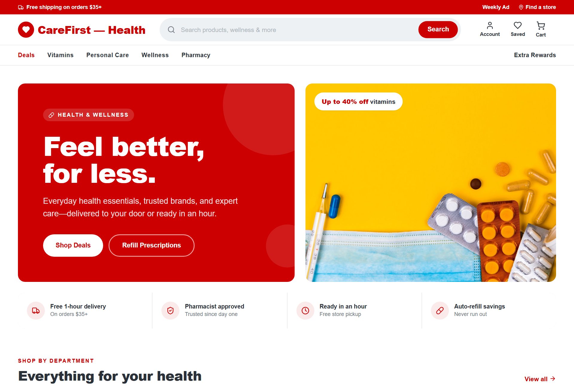 CareFirst storefront preview