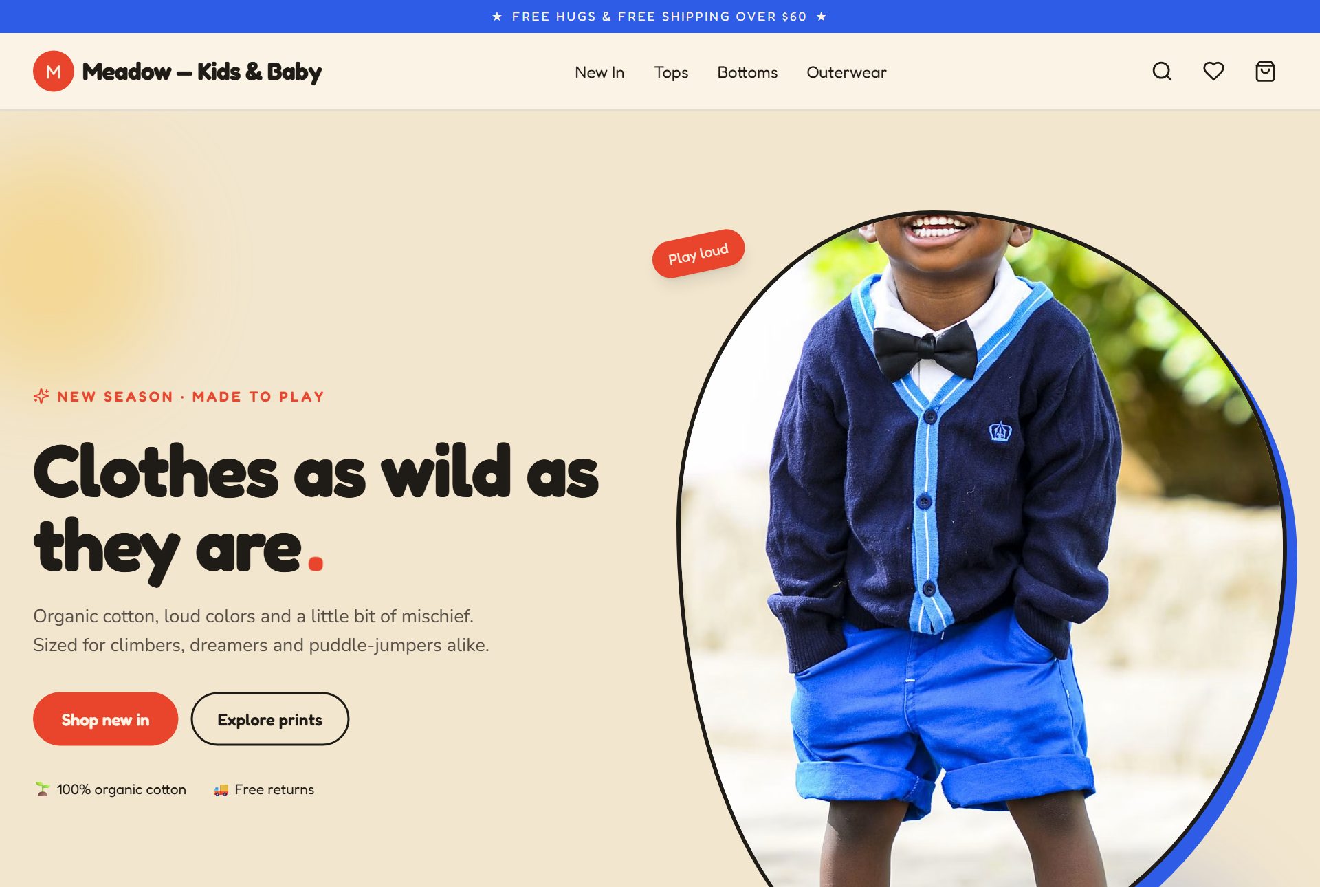 Meadow storefront preview