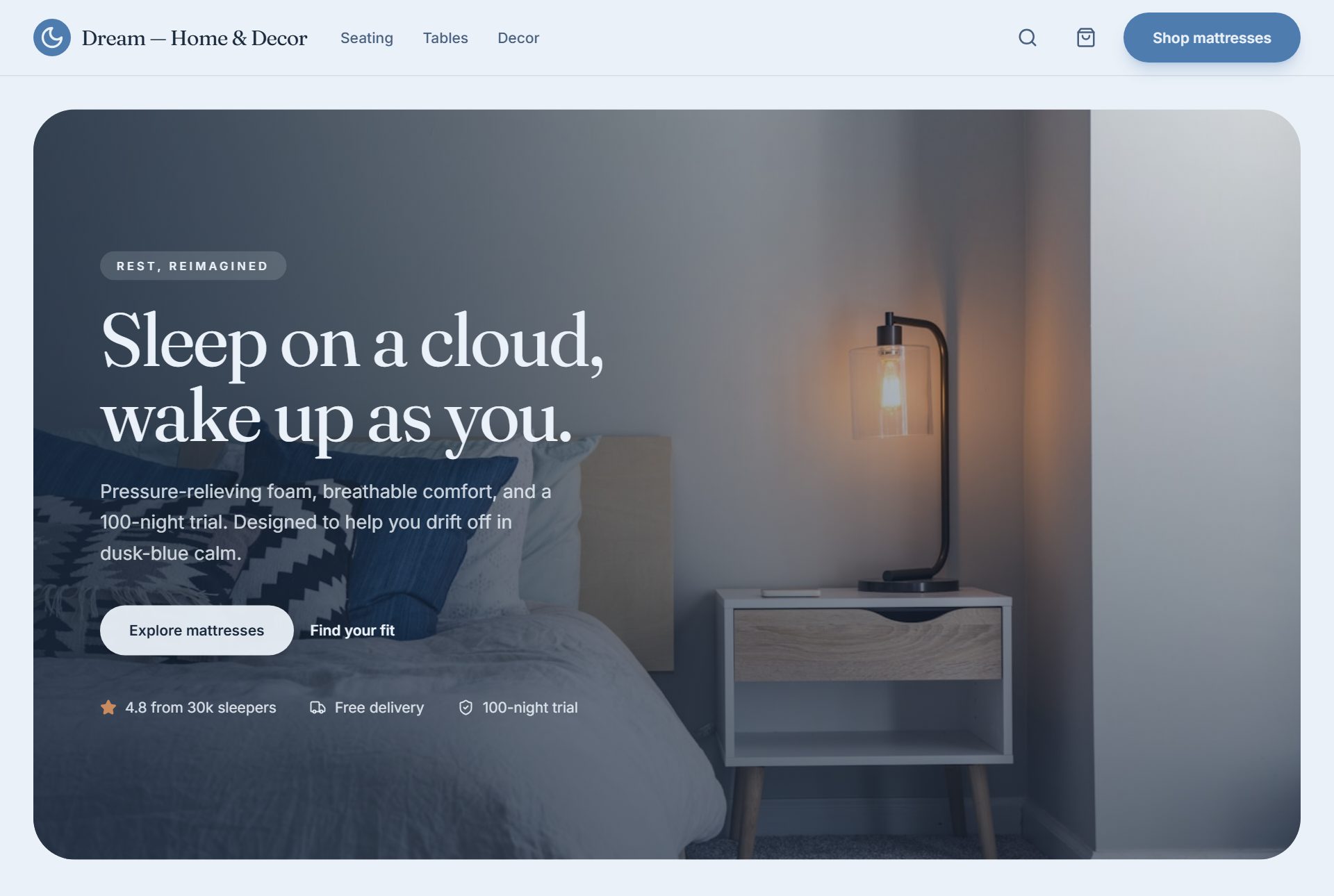 Dream storefront preview
