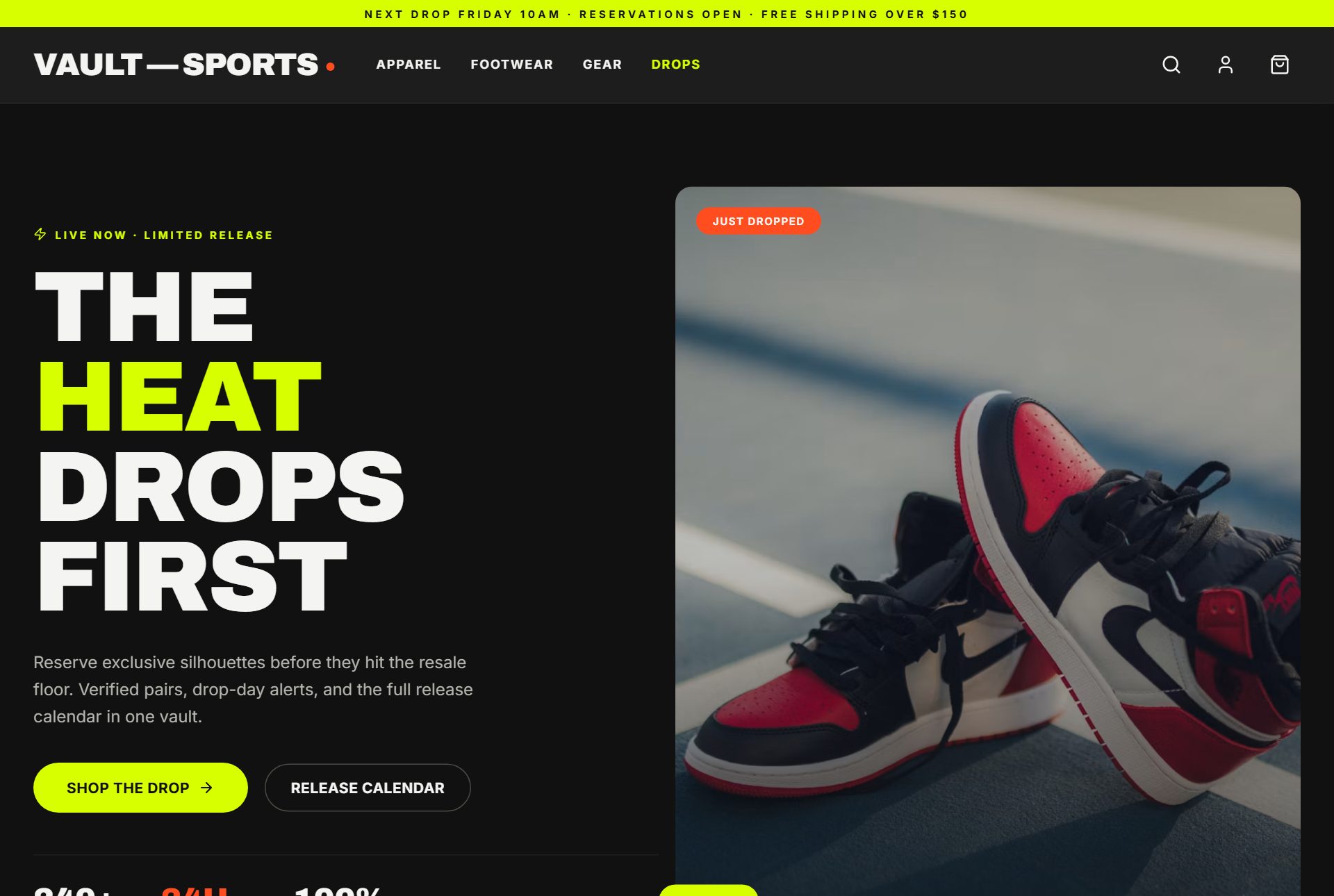 Vault storefront preview